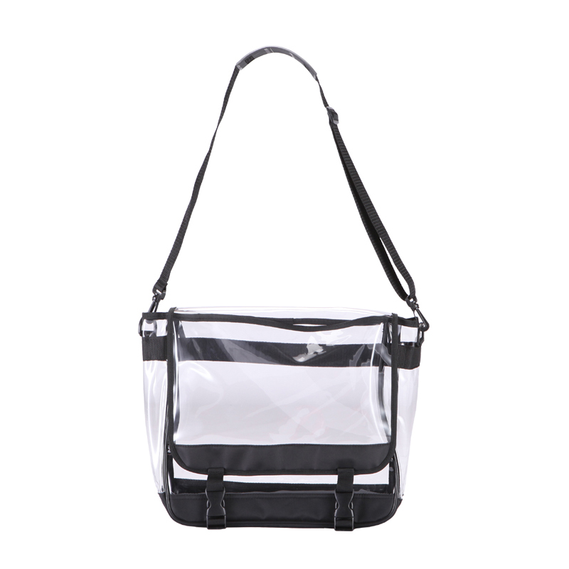 Clear PVC Messenger Bag for Men (CLB5035) Clear PVC Bag carre