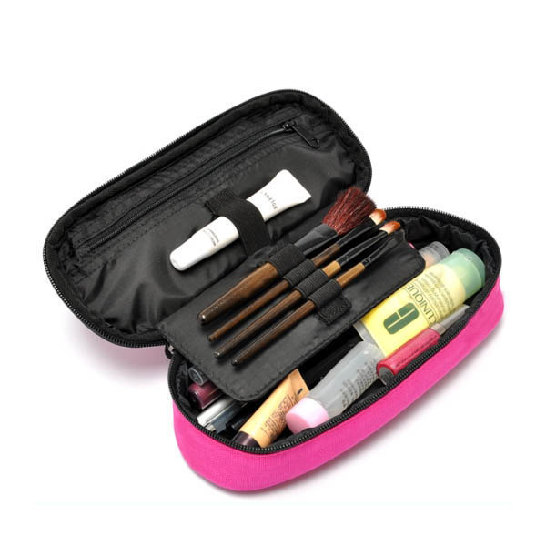 travel makeup case with brush holder