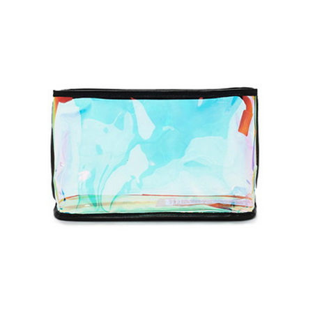 Custom Iridescent Pvc Makeup Bag Clb5347 Clear Carre